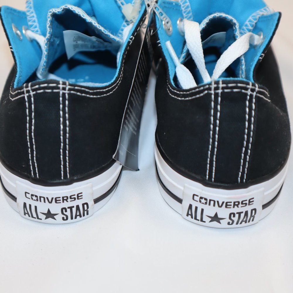 Converse Black and Blue Double Tongue Low Top Sneakers Women's Size 7-NWT - Picture 4 of 7